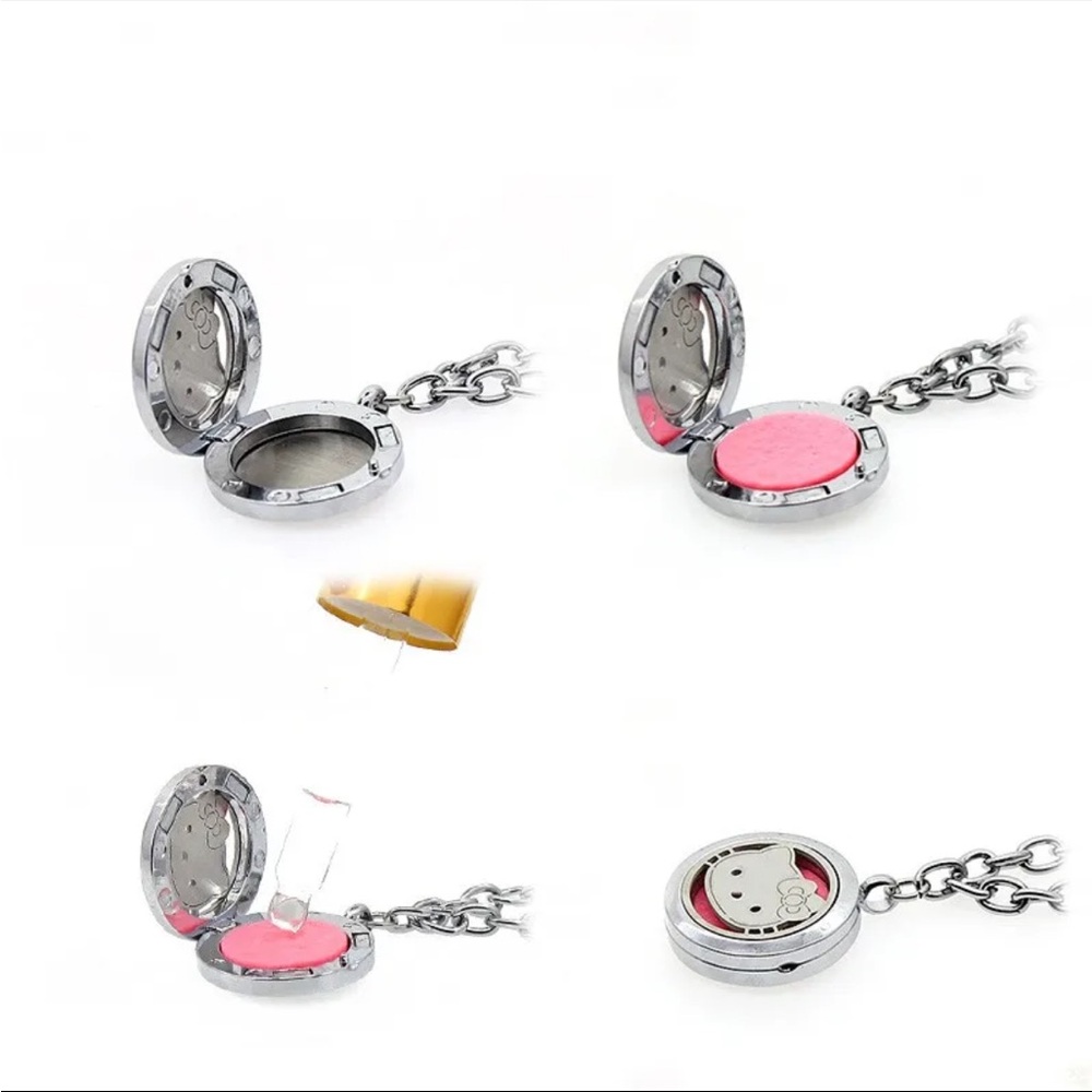 Sanrio My Melody Titanium Steel Hollow Aromatherapy Diffuser Pendant Neckla… - Picture 2 of 4